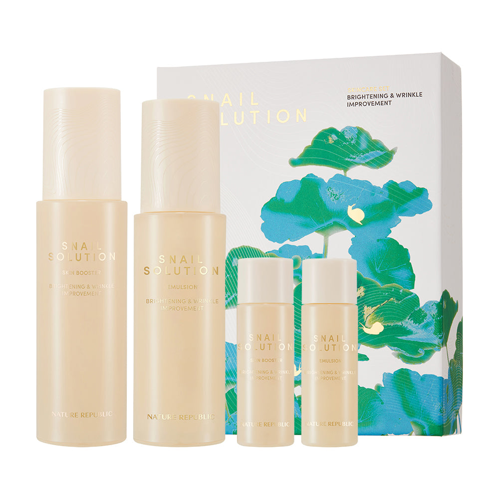 NATURE REPUBLIC Snail Solution Skin Care Set - Toner & Emulsion