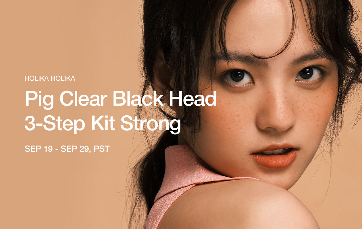 HOLIKA HOLIKA Pig Clear Black Head 3-Step Kit Strong SALE **END