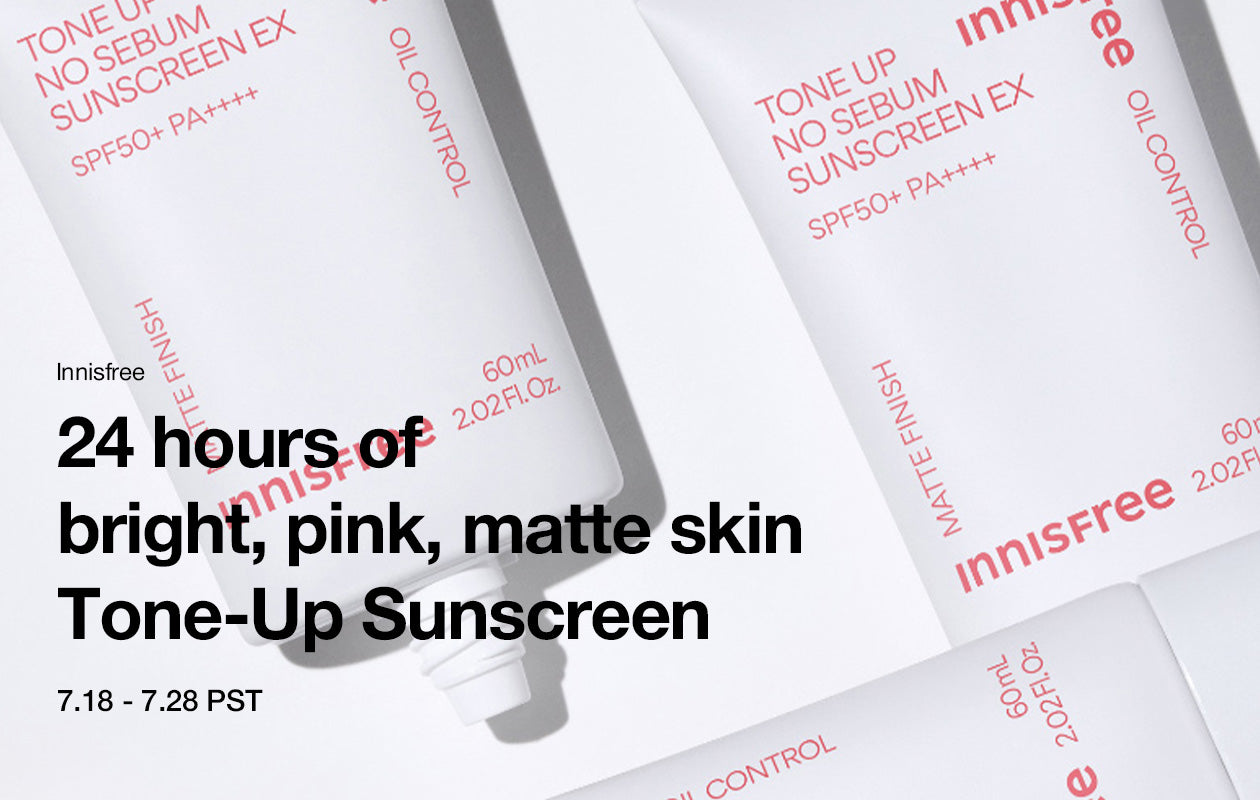 24 hours of bright, pink, matte skin Tone-Up Sunscreen