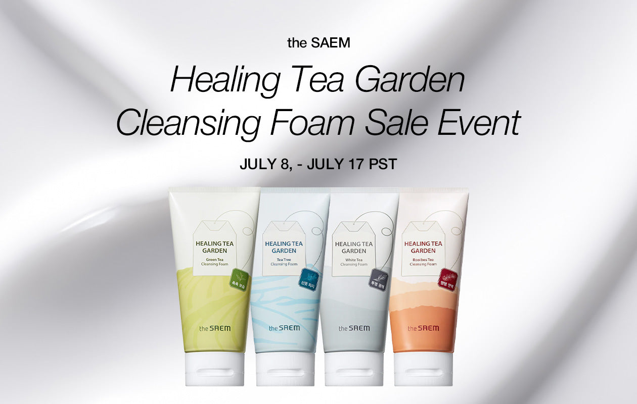 the SAEM Healing Tea Garden Cleansing Foam Sale Event **END