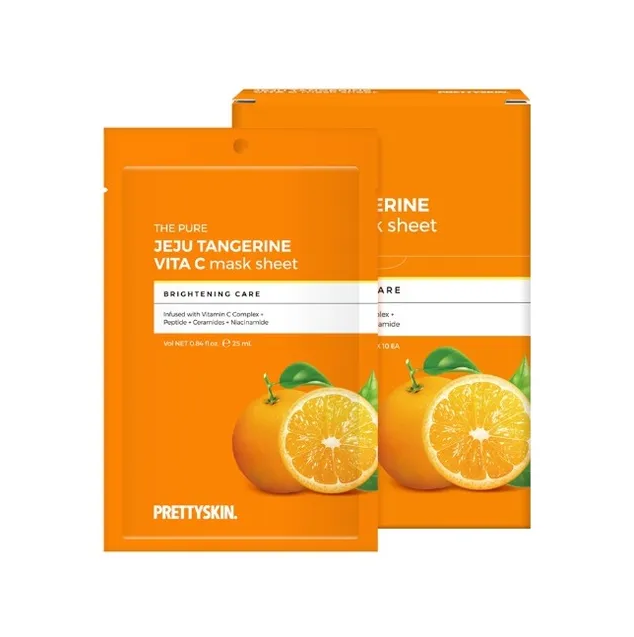 Pretty skin The Pure Jeju Tangerine Vita C Mask 10 Sheet - Dodoskin