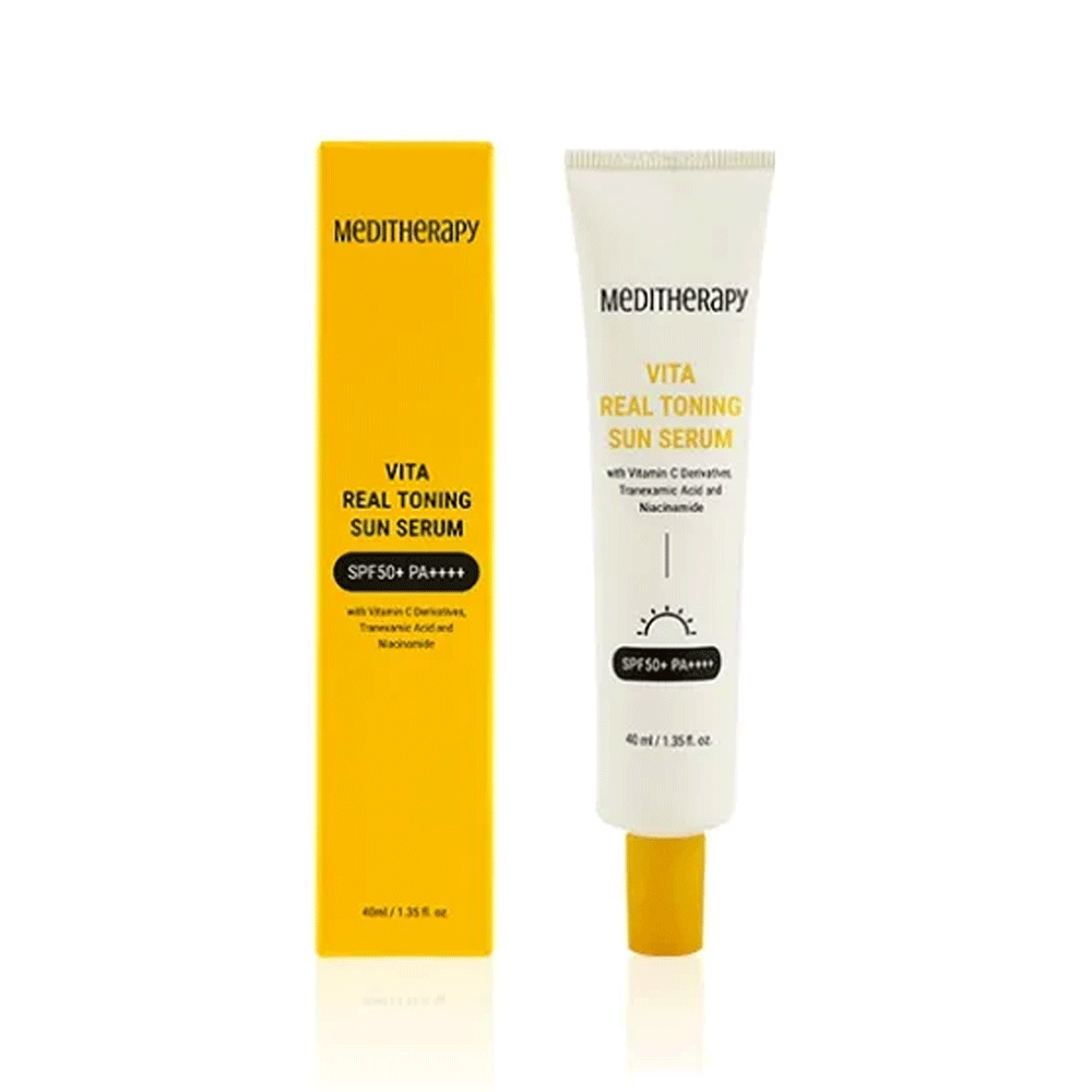 (NEWA) Meditherapy Vita Real Toning Sun Serum SPF 50+ PA++++ 40ml - DODOSKIN