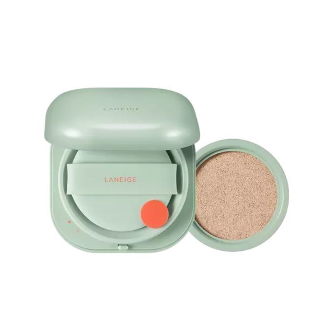 Laneige cushion compact photo highlighting LANEIGE ALL NEW NEO Cushion Matte 15g + Refill 15g, a must-have for a flawless complexion.