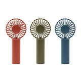 Handy Fan That is Light And Easy To Carry Khaki/Navy/Brick