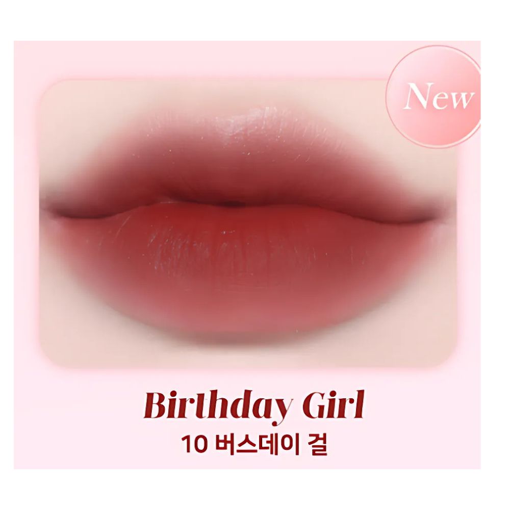 BLESSED MOON Fluffy Lip Tint 2.8g in 10 Birthday Girl Shade.