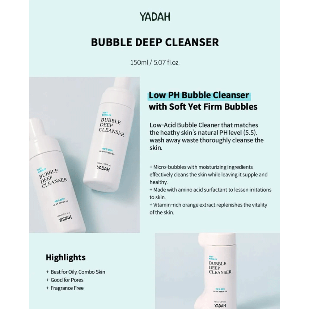 (NEWA) YADAH Bubble Deep Cleanser 150ml - DODOSKIN