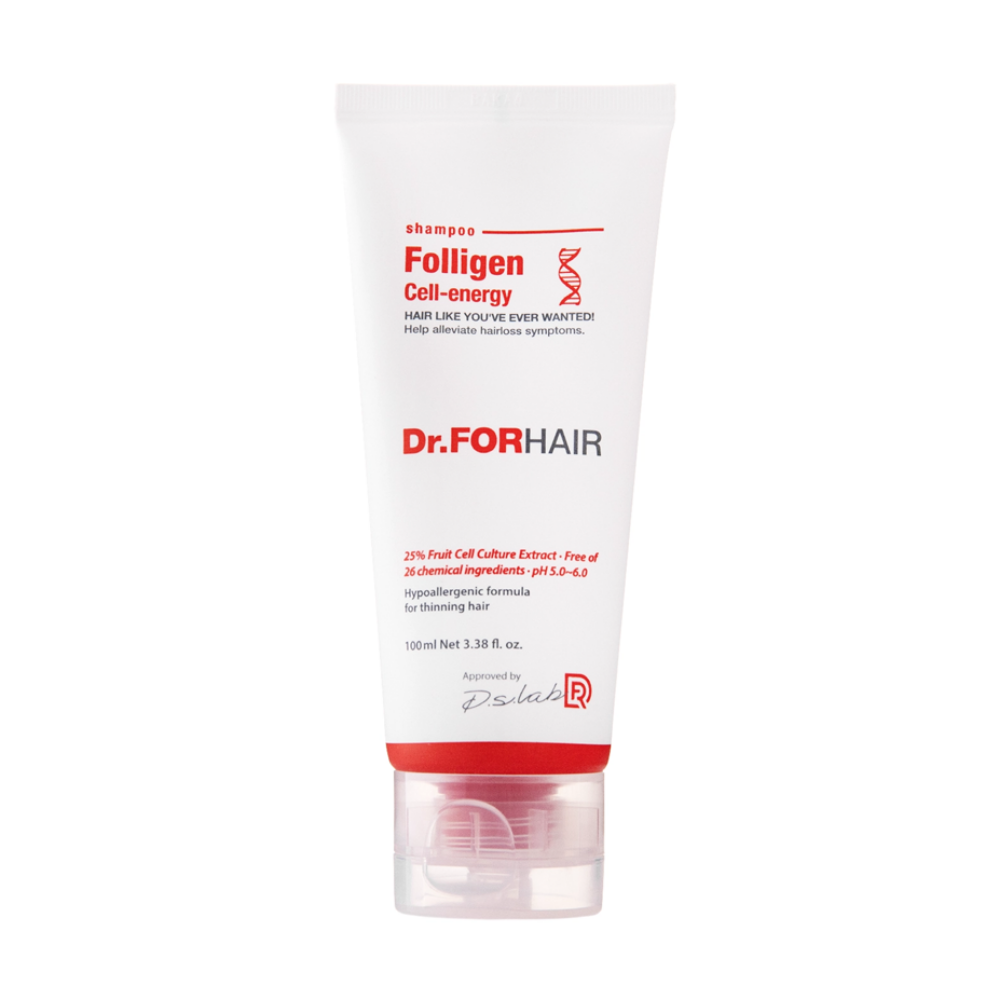  Revitalize your hair with Dr.FORHAIR Folligen Cell-Energy Shampoo 100mL!