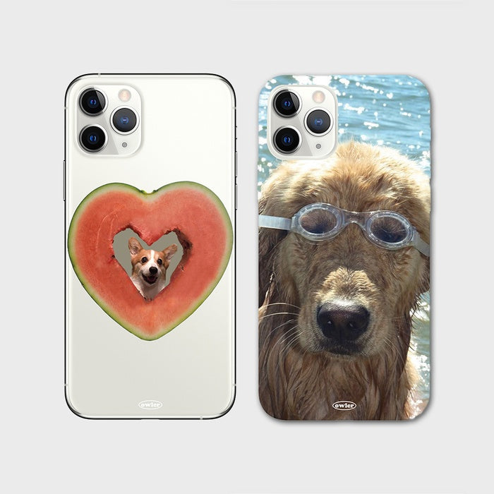 Summer Series Watermelon Swimming Goggles Dog Real-life Iphone Case