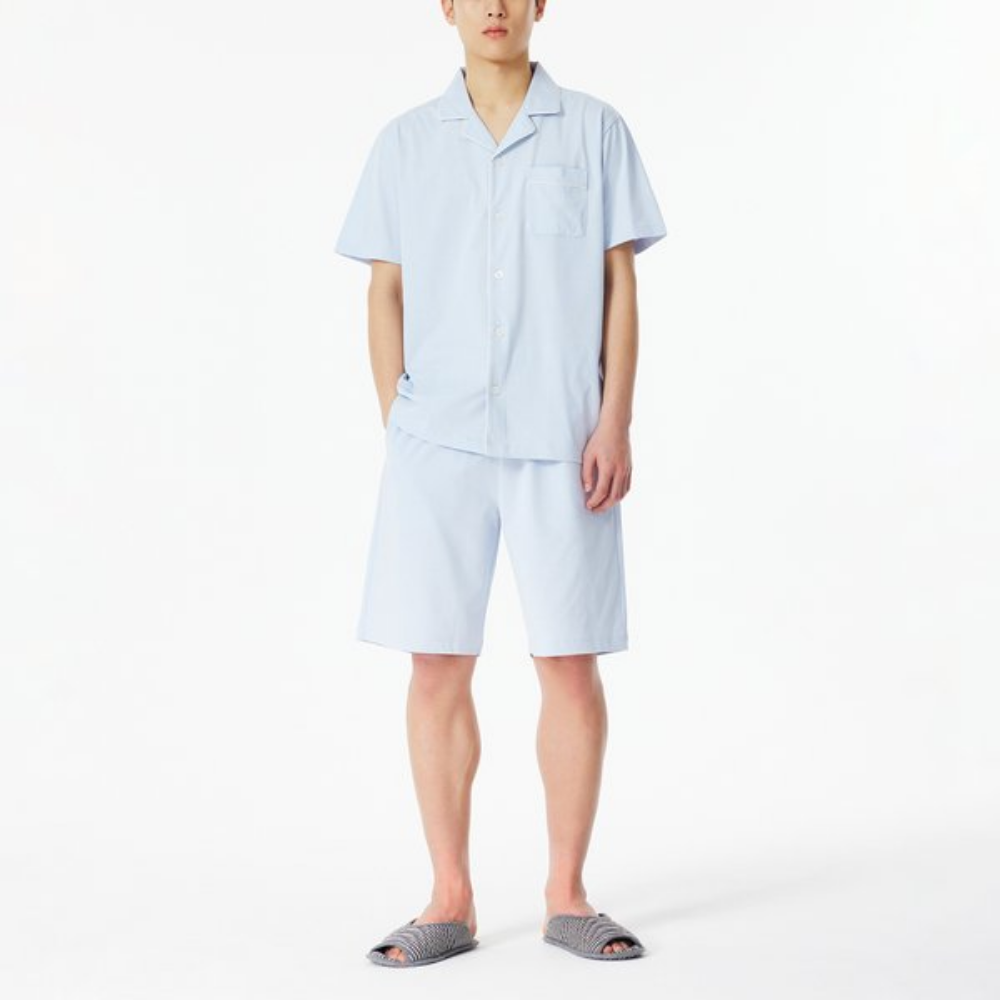 DODO PARTNERS Men's Cotton Blended Knee-Length Pajama Set (3 Colors) - DODOSKIN