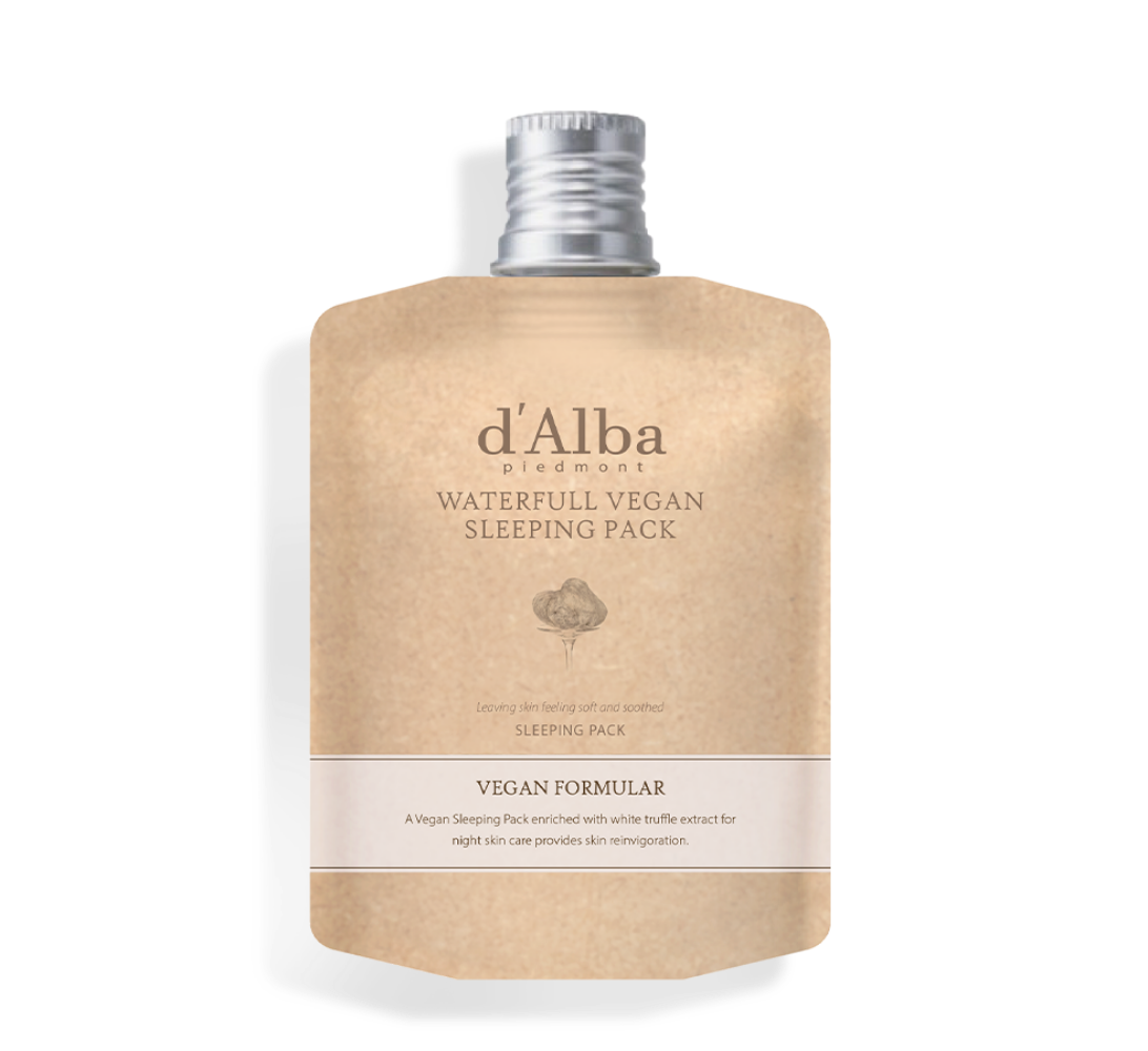 D'ALBA  Waterfull Vegan Sleeping Pack 60ml (Spout Type) - DODOSKIN