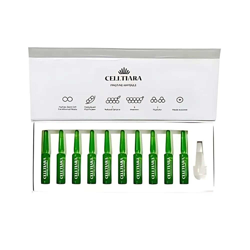 The CELLTIARA Pristine Ampoule 2ml * 10ea is a concentrated skincare treatment designed to deliver powerful benefits to the skin.