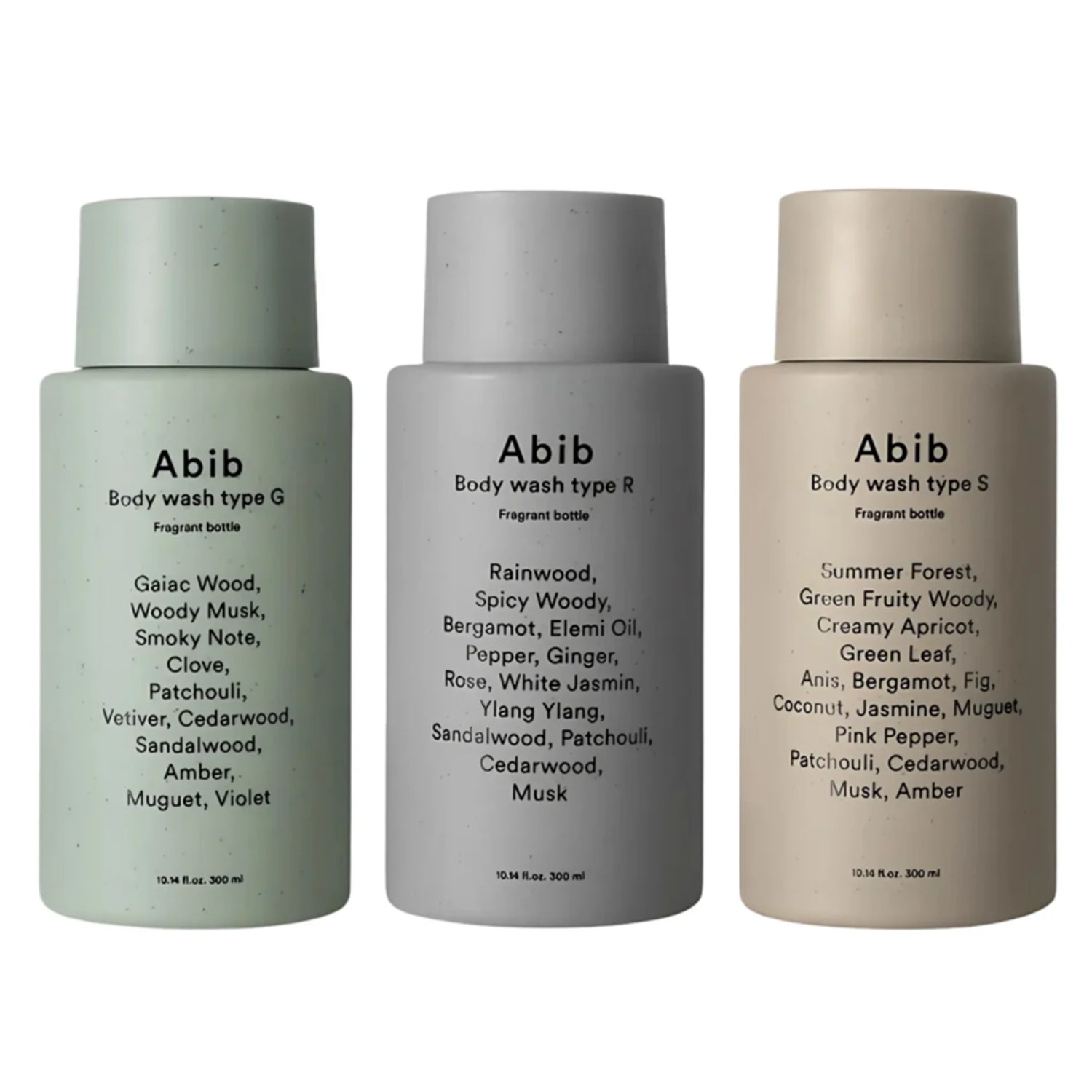 Abib body wash 3type Fragrant bottle 300ml