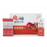 SAMJIWON Korean Beauty Baekje Geumsan Women's Pomegranate Collagen Jelly Stick 5.1oz / 30 Count (5 Pack)