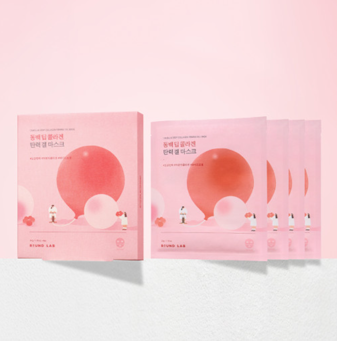 ROUND LAB Camellia Deep Collagen Firming Gel Mask x 4ea