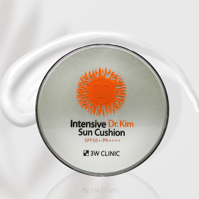 3W CLINIC Intensive Dr.Kim Sun Cushion SPF50+ PA++++ 15g