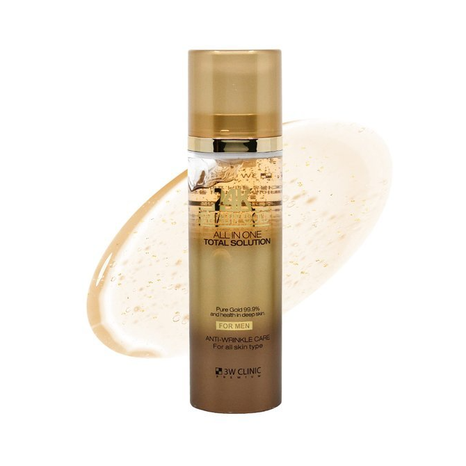 (Matt) 3W CLINIC Premium -Revitalität 24k Gold Gesamtlösung für Männer 150 ml