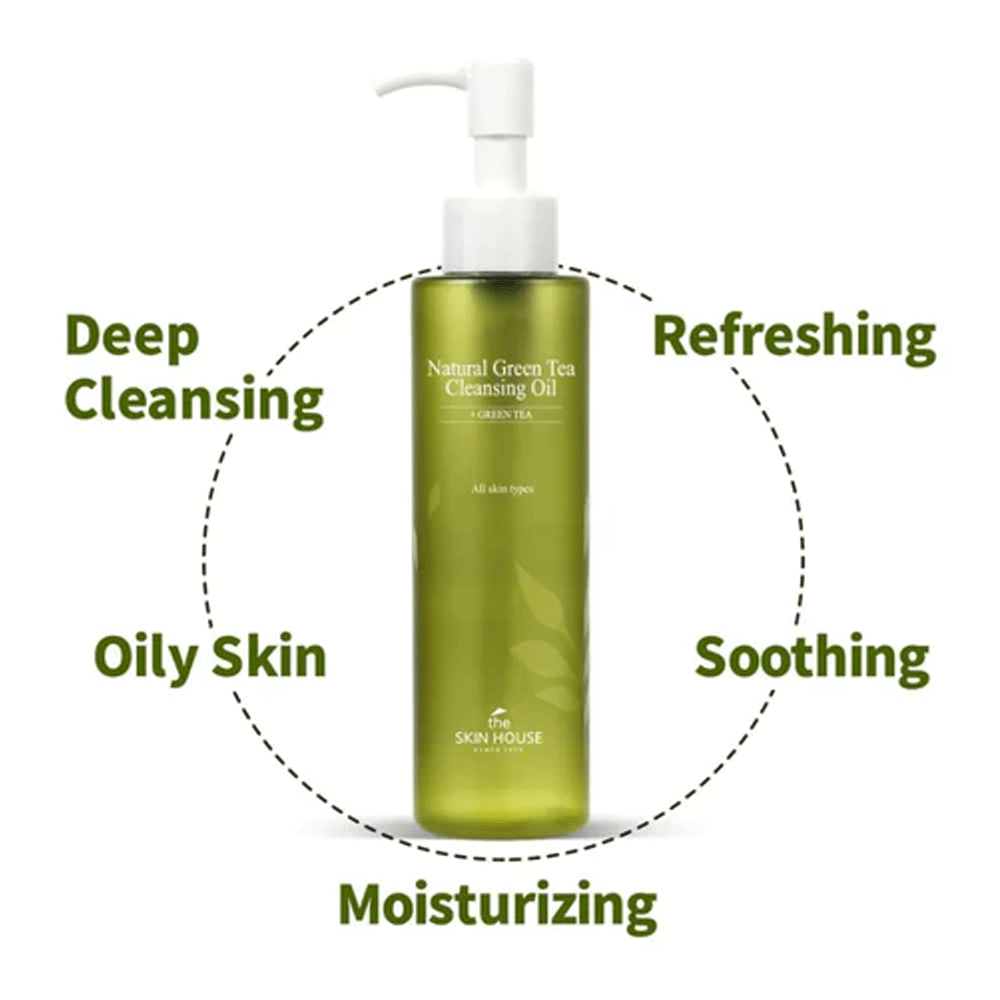 the SKIN HOUSE Natural Green Tea Cleansing Oil 150ml - DODOSKIN