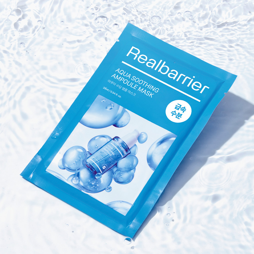 Real Barrier Aqua Soothing Ampoule Maske 28ml 10ea