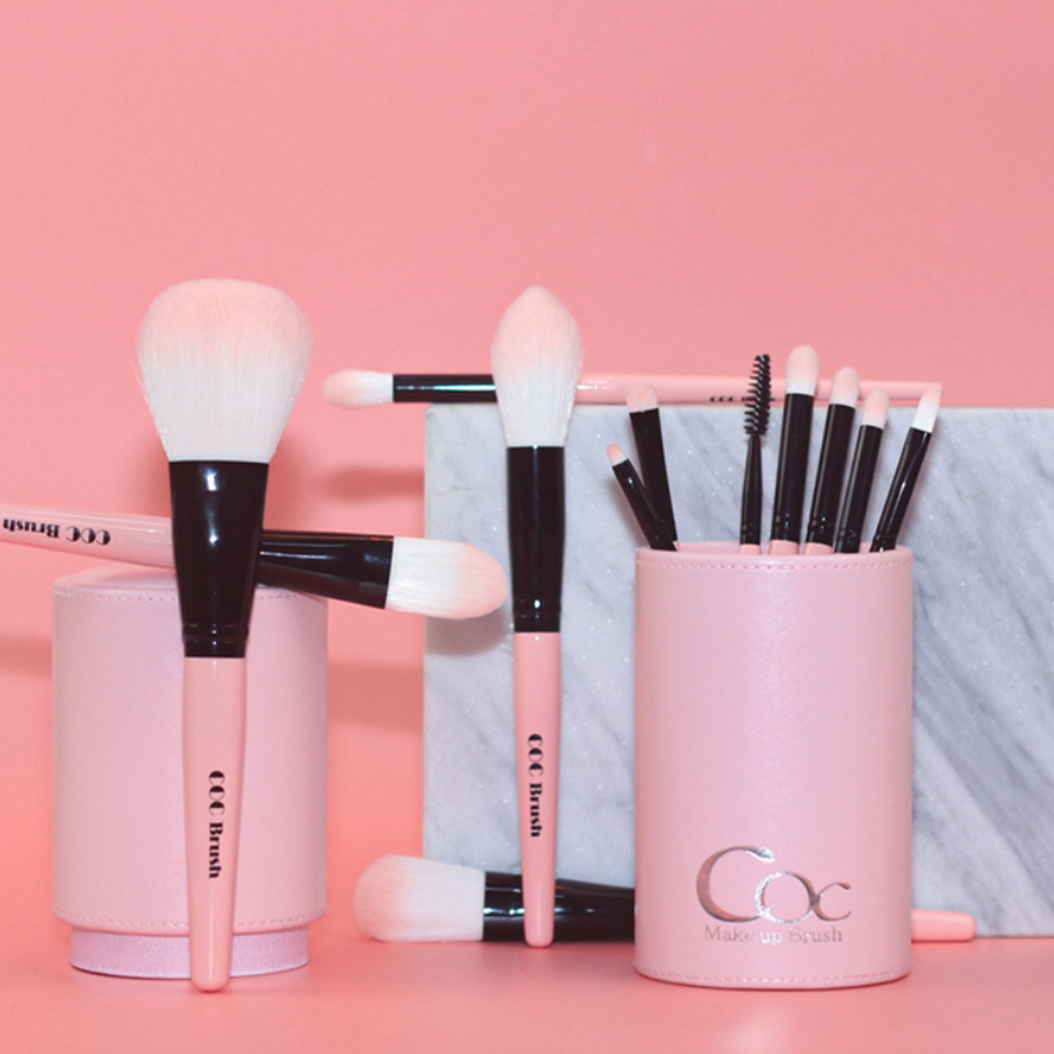 Coringco Cotton Candy Makeup Brush Set 12 PCS