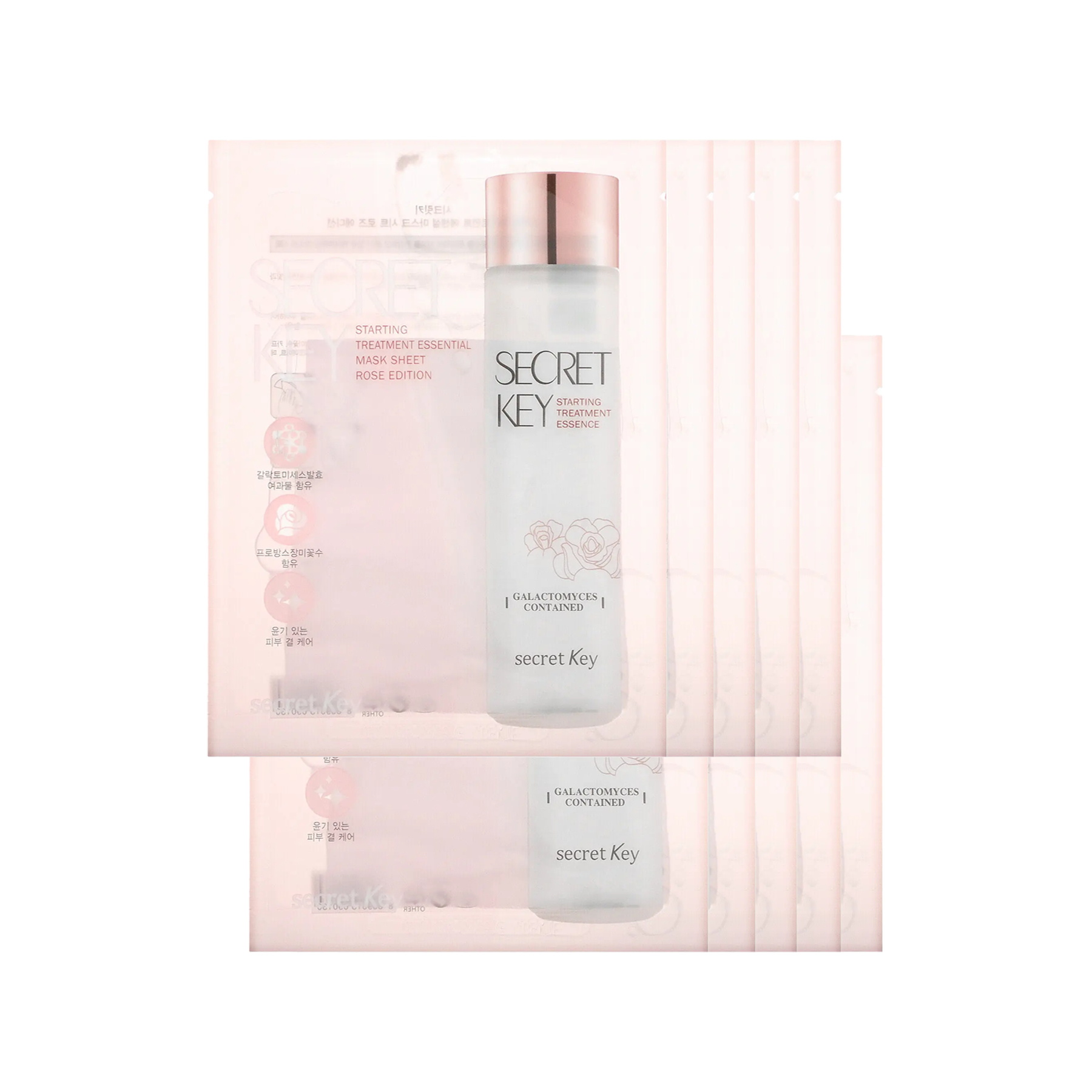 Secret Key Rose Edition Démarrer la feuille de masque essentielle (10EA)