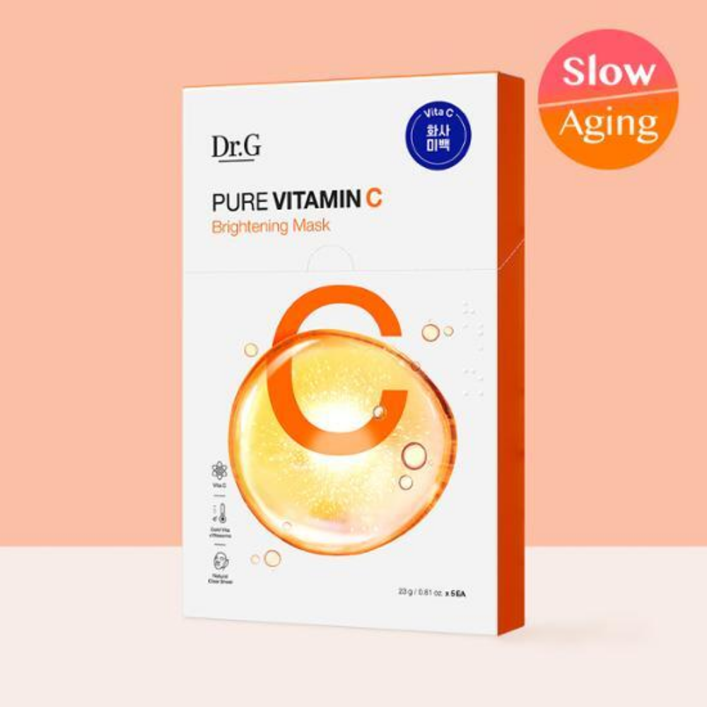  Dr. G Pure Vitamin C Brightening  Mask - A fast-absorbing pure vitamin mask.