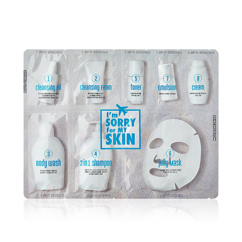 I'm Sorry For My Skin Kit de masque de gelée de voyage en 8 étapes