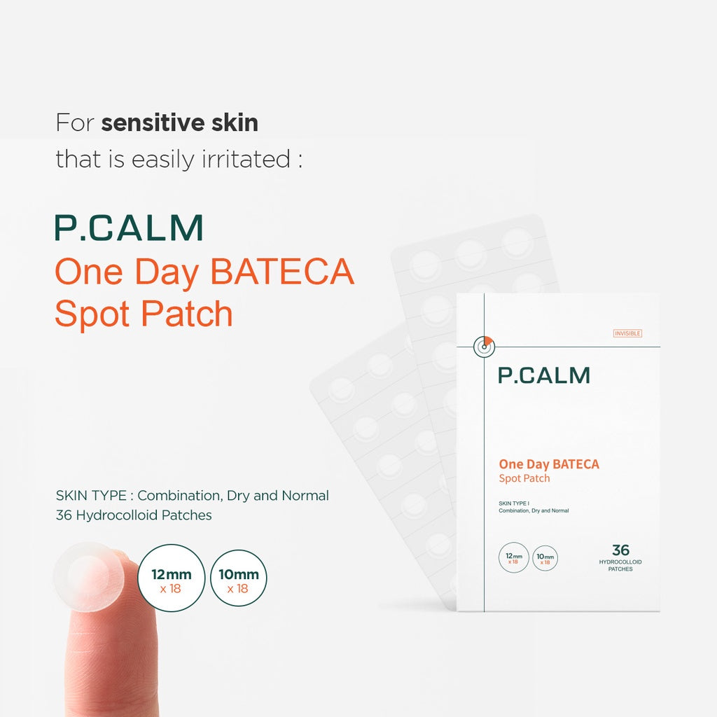 P.CALM One Day BATECA Spot Patch (2*18ea) - DODOSKIN