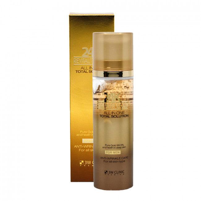 (Matt) 3W CLINIC Premium Revitality 24K Gold Total Solution For Men 150ml - DODOSKIN