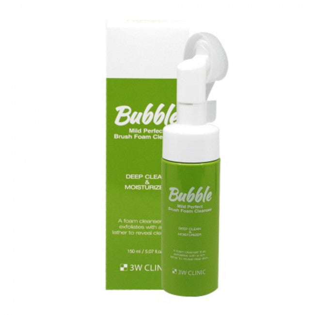 (Matt) 3W CLINIC Mild Perfect Bubble Brush Foam Cleanser 150ml - DODOSKIN