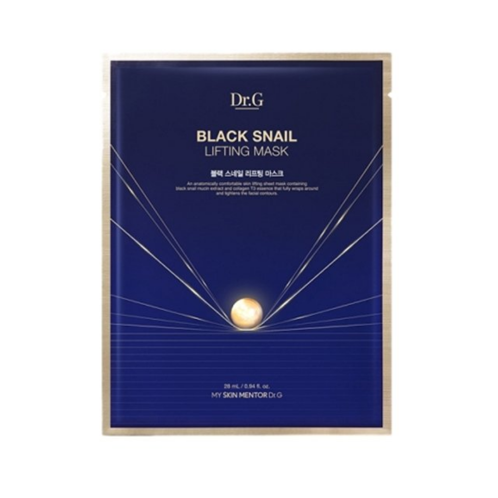 DR.G Black Snail Lifting Mask - Often includes ingredients that help to brighten the skin tone.