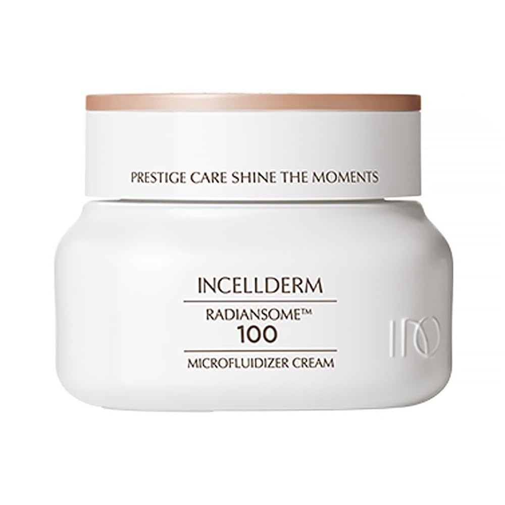 INCELLDERM Radiansome100 Microfluidizer Cream 50ml: a potent skincare product for skin nourishment and hydration in a convenient size.