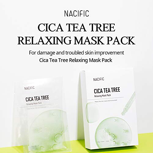 NACIFIC CICA TEATEREEリラックスマスクパック10EA