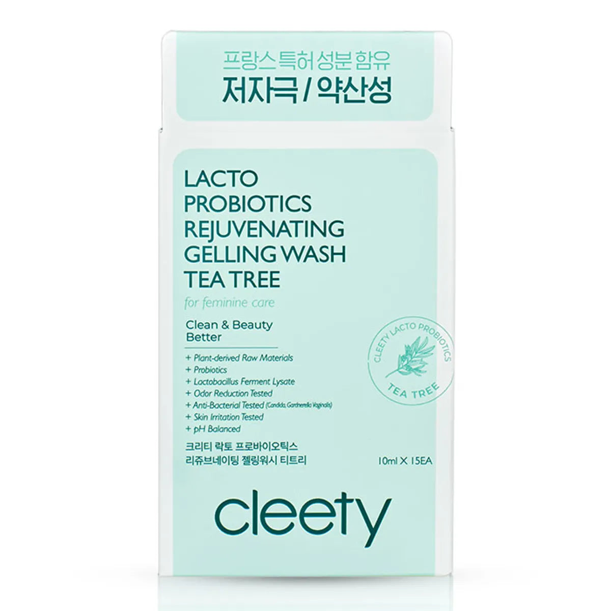 cleety Lacto Probiotics Rejuvenating Gellingwash Tea Tree For Feminine Care 300ml