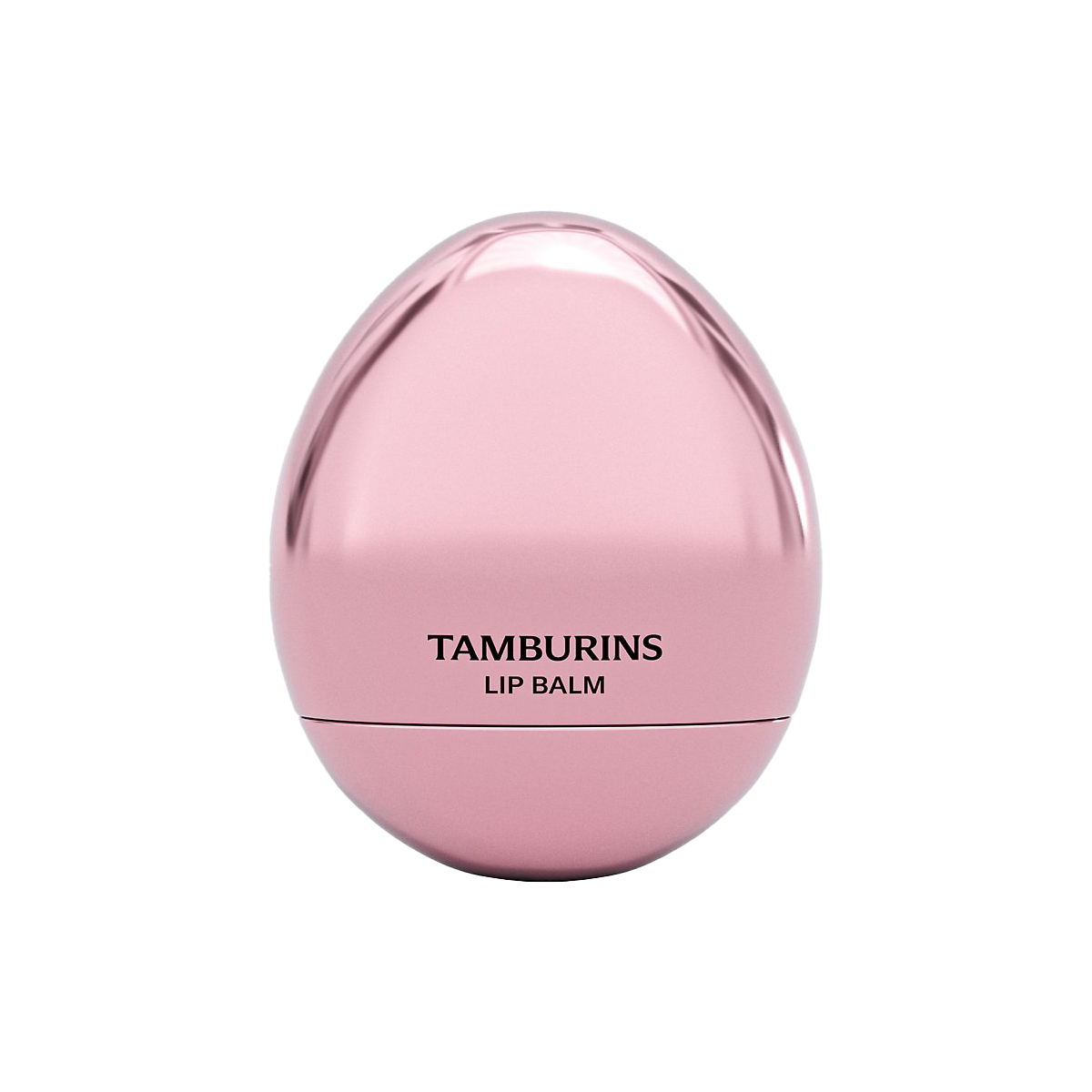 TAMBURINS Egg Lip Balm in pink, a moisturizing lip balm by tamburns.