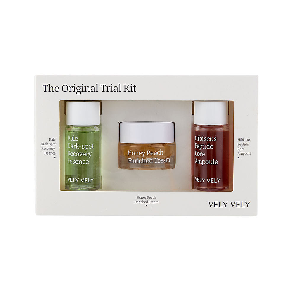 VELY VELY The Original Trial Kit (Kale Essence + Core Pillar Ampoule + True Cream)