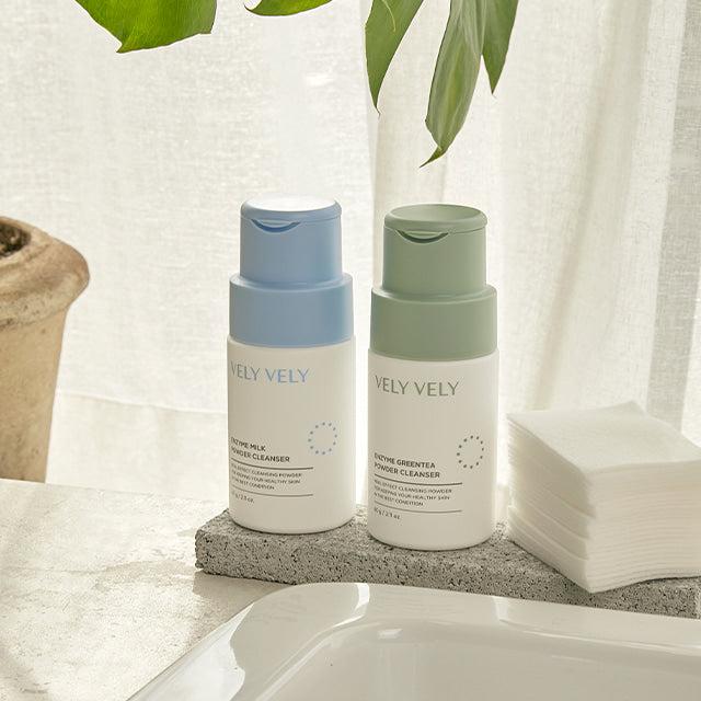 VELY VELY Enzyme Powder Cleanser 60g (Green Tea/Milk)