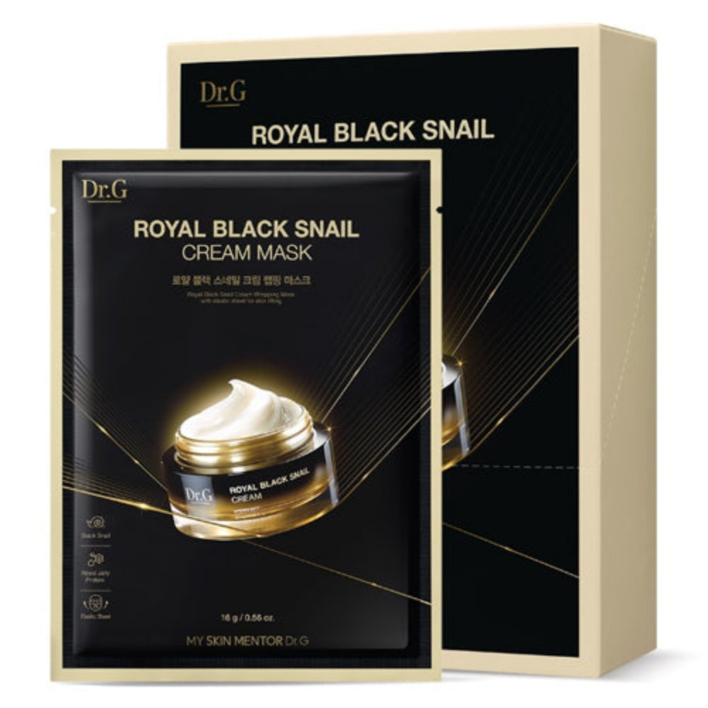 Revitalize your skin with Dr.G Royal Black Snail Cream Mask 