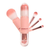 Coringco Cotton Candy Capsule Makeup Brush Set 4 in 1