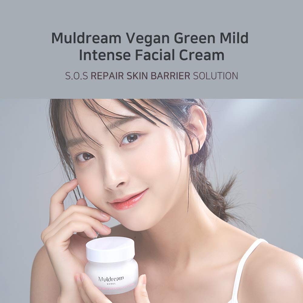 Muldream Vegan Green Mild Intense Facial Cream 60ml