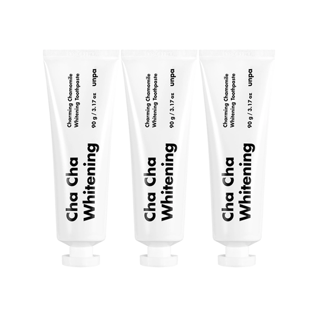 unpa Cha Cha Premium Vivid Whitening Toothpaste 90g 3 Pack