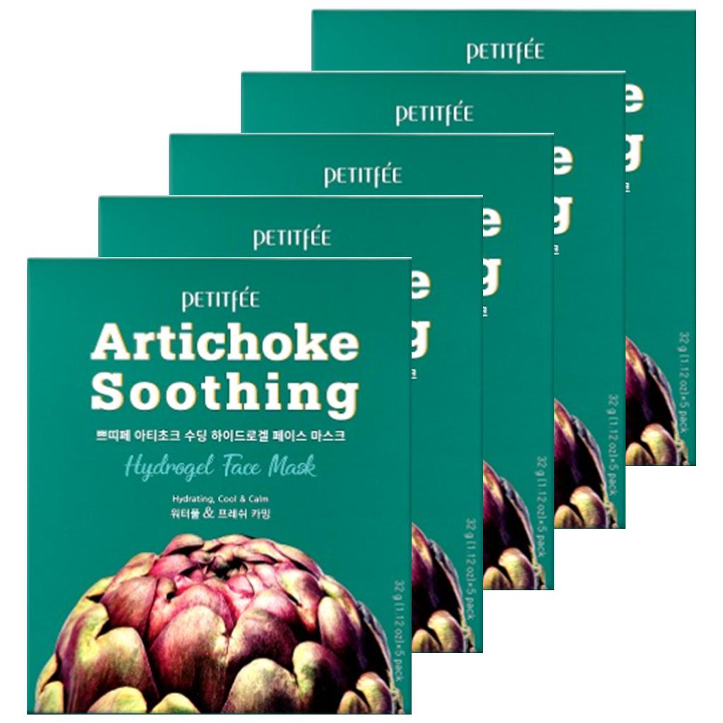 PETITFEE Artichoke Soothing Hydrogel Face Mask 5ea - DODOSKIN