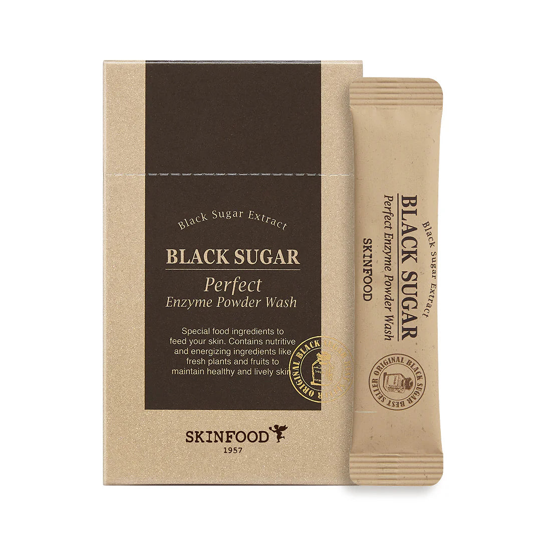 (Mhark) SKINFOOD Black Sugar Perfect Enzyme Powder Wash 30pcs - DODOSKIN