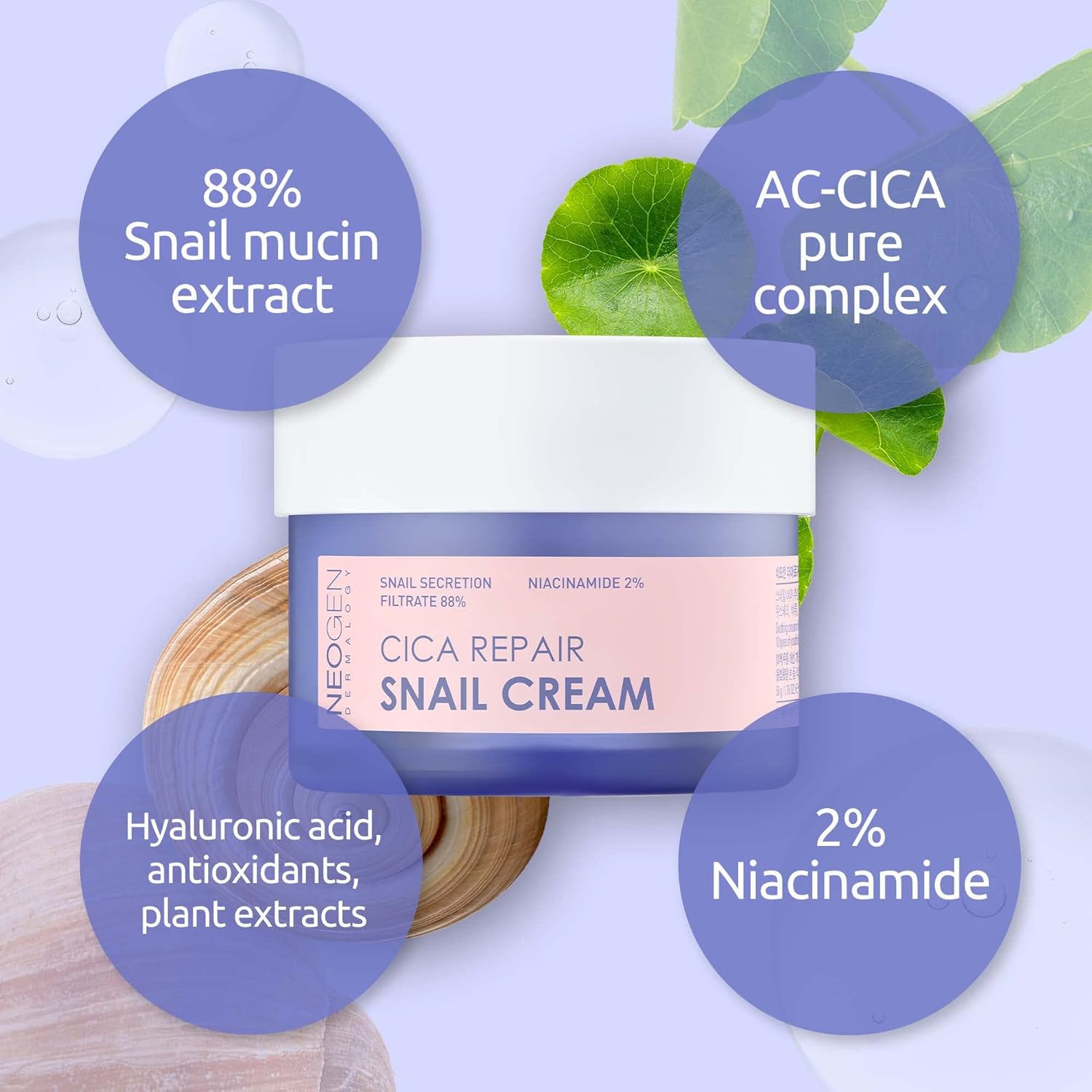 NEOGEN Dermalogy Cica Repair Snail Cream 50ml - DODOSKIN