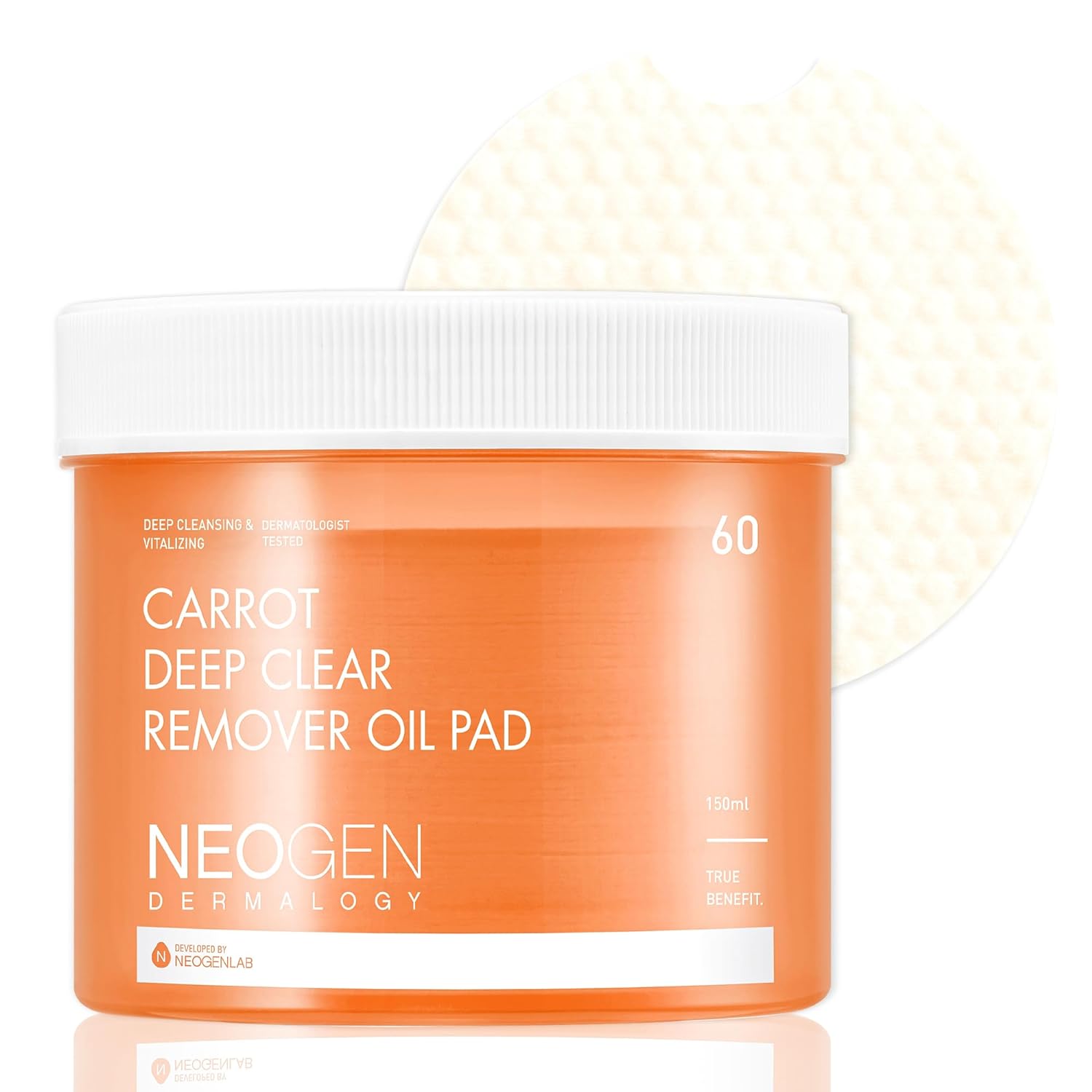 NEOGEN DERMALOGY Carrot Deep Clear Oil Pad 60ea - DODOSKIN