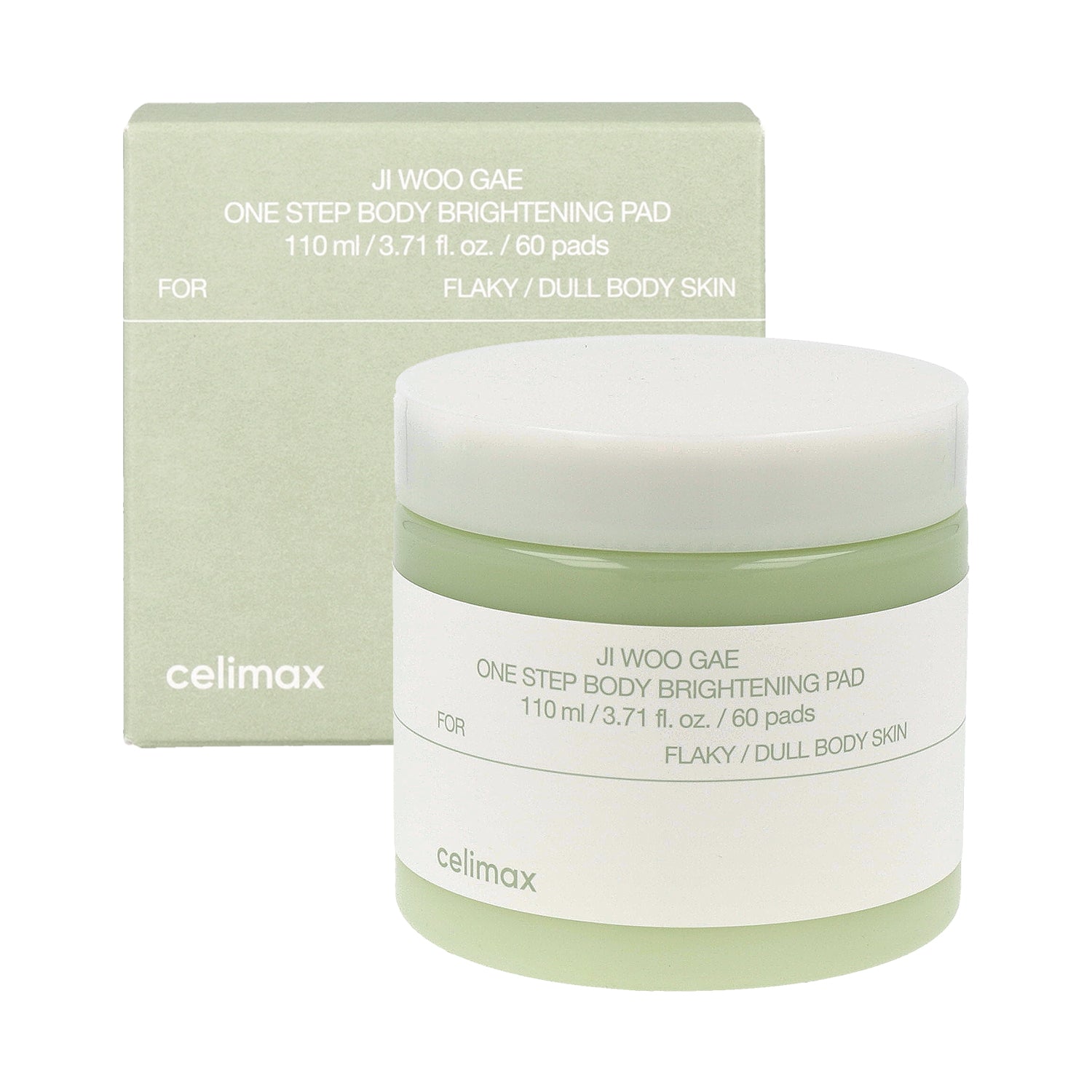 celimax Jiwoogae One Step Body Brightening Pad (60 pads / 110ml) (22AD) - DODOSKIN