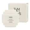 TAMBURINS THE SHELL Perfume Hand 15ml: A white container holding a cream with a shell design, perfect for a luxurious fragrance experience.