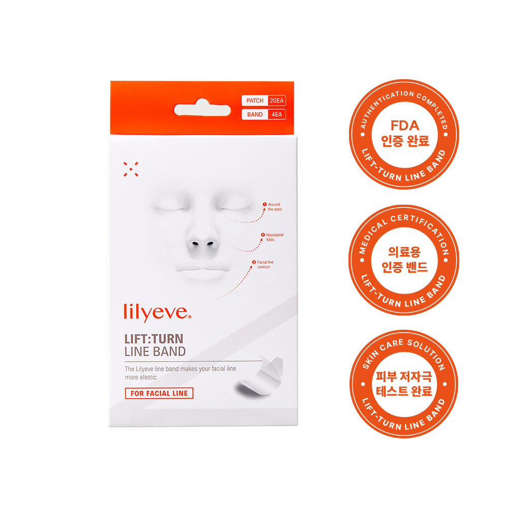 lilyeve Lift:Turn Line Band for Facial Line 20ea