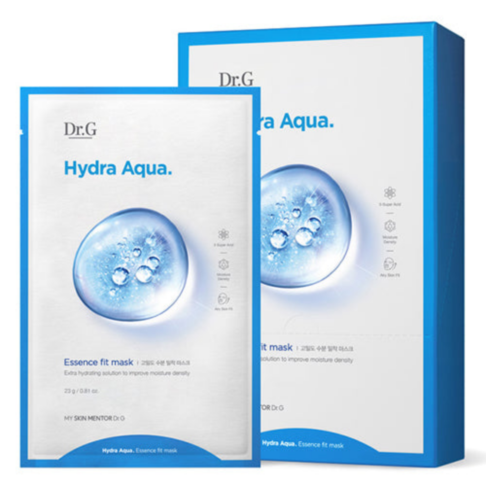  Hydrate and rejuvenate your skin  with [Dr.G] HYDRA AQUA ESSENCE FIT MASK 