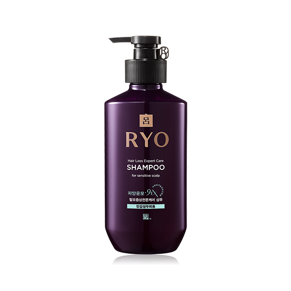 RYO Shampoing de soins d'experts pour la perte de cheveux pour le cuir chevelu sensible 400 ml