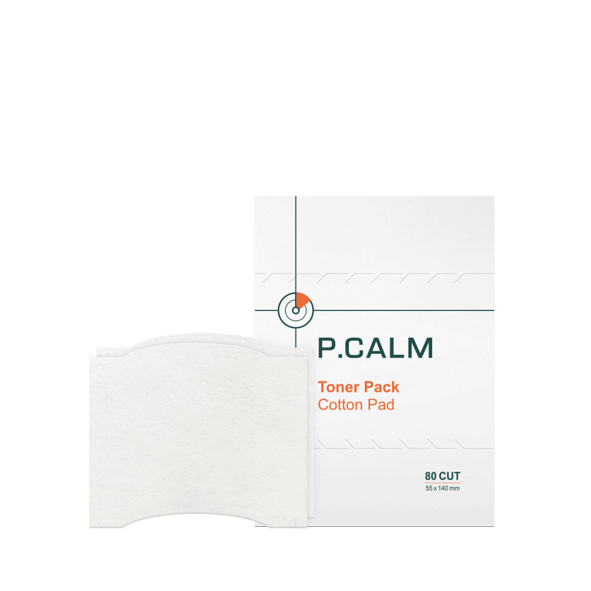 P.CALM Toner Pack Cotton Pad 40 Pcs (80 CUT)